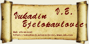 Vukadin Bjelopavlović vizit kartica